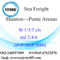 Shantou Port Sea Vrachtverzending naar Punta Arenas